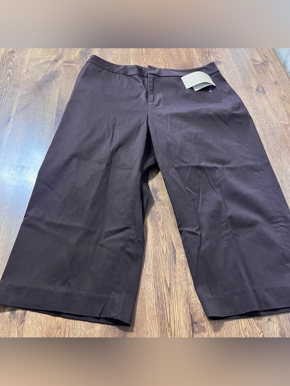 Womens Coldwater Creek Ivy Sateen Capri Pants Size 10